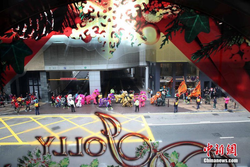Drachen- und L?wentanz in Hongkong 