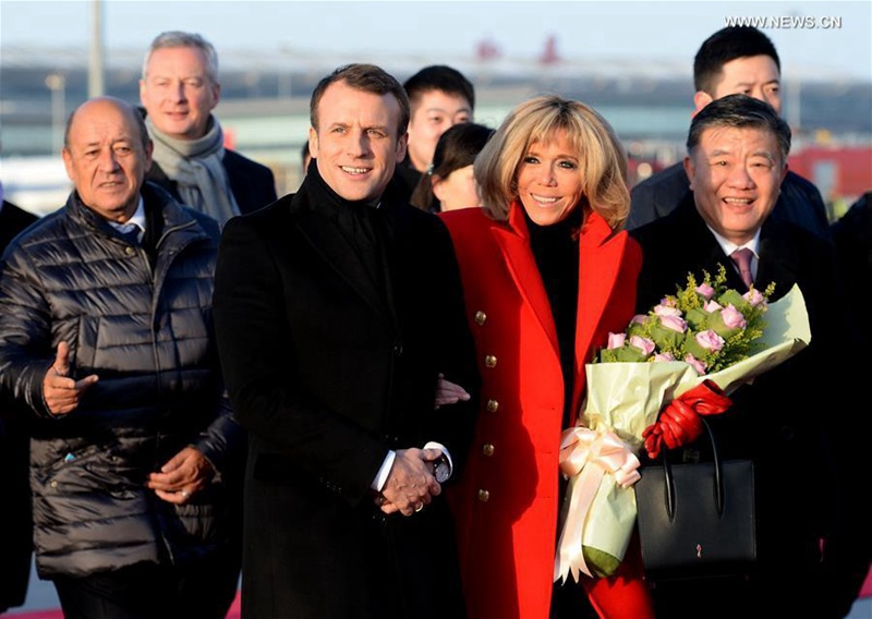 Der franz?sische Pr?sident Macron in Xi'an