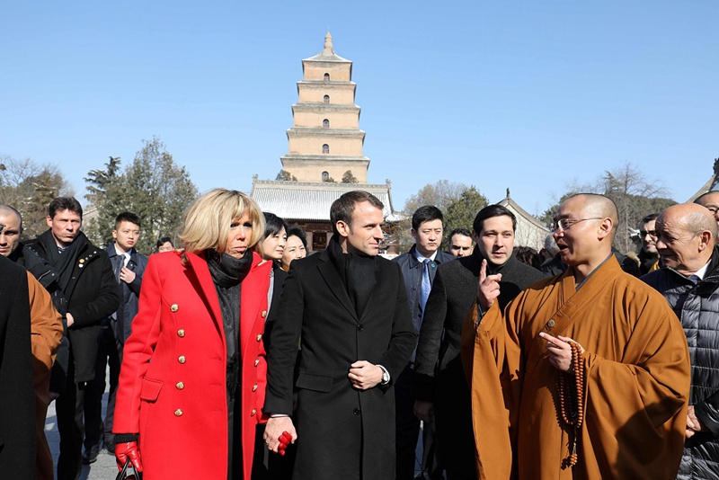 Der franz?sische Pr?sident Macron in Xi'an