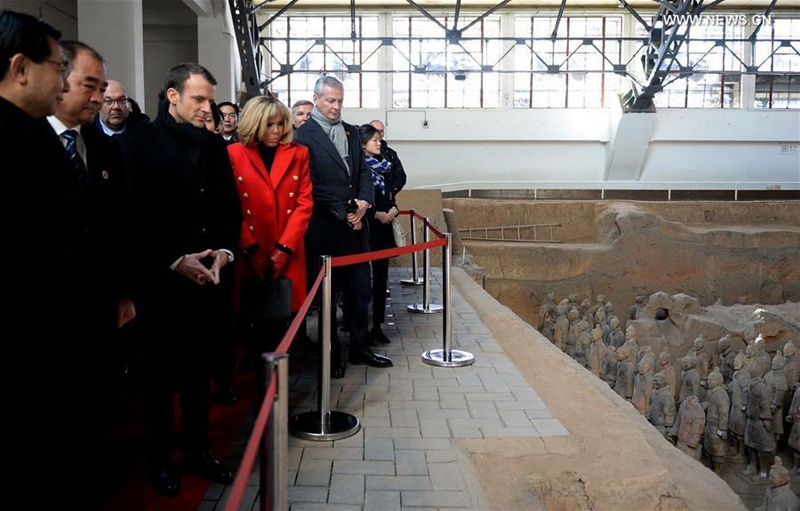 Der franz?sische Pr?sident Macron in Xi'an