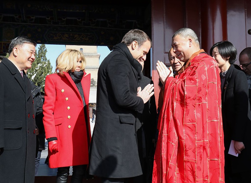 Der franz?sische Pr?sident Macron in Xi'an