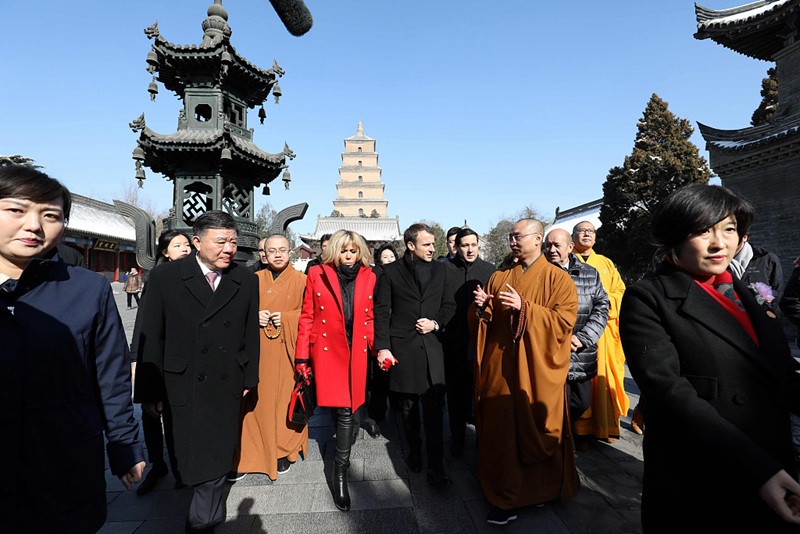 Der franz?sische Pr?sident Macron in Xi'an