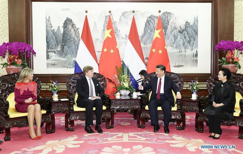 Pr?sident Xi trifft niederl?ndischen K?nig