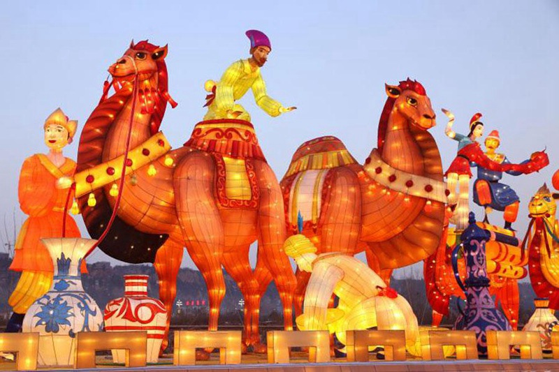 Lanternen-Ausstellung in Hancheng
