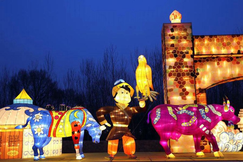 Lanternen-Ausstellung in Hancheng