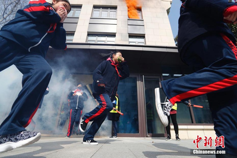 Brandschutzübung in der Schule