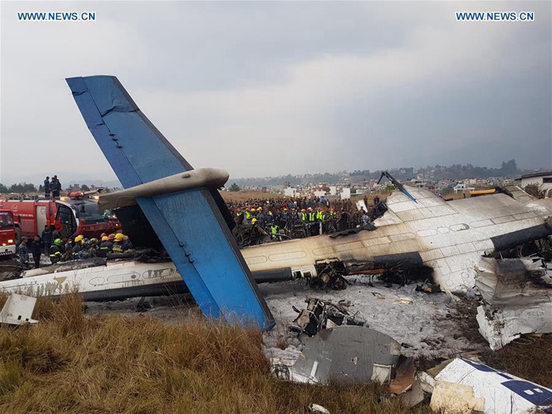 Mindestens 49 Tote bei einem Flugzeugabsturz in Nepal