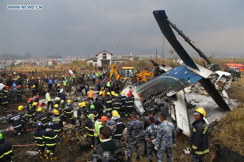 Mindestens 49 Tote bei einem Flugzeugabsturz in Nepal