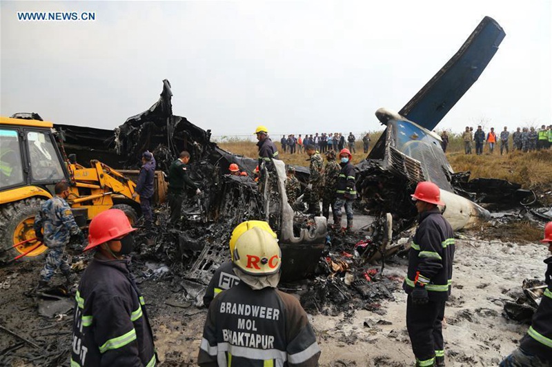 Mindestens 49 Tote bei einem Flugzeugabsturz in Nepal