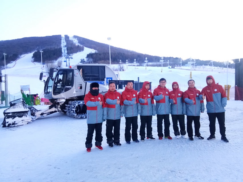 Ski-Liebhaber in Yanqing