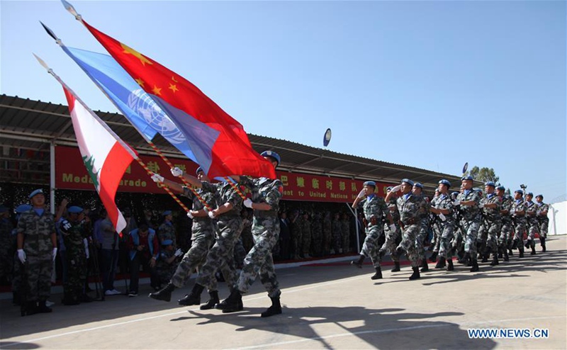 Chinesische Friedenstruppen innerhalb des Libanon wurden mit der UN-Friedensmedaille ausgezeichnet