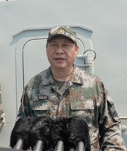 Staatspr?sident Xi inspiziert Marine im Südchinesischen Meer