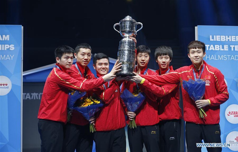 China gewinnt  bei der Tischtennis-Weltmeisterschaft den 9. Titel in Folge