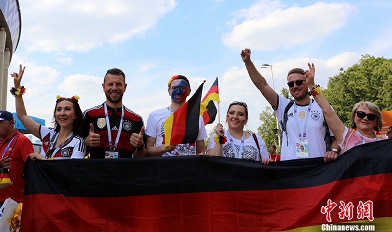 Deutsche Fu?ballfans zur WM in Russland