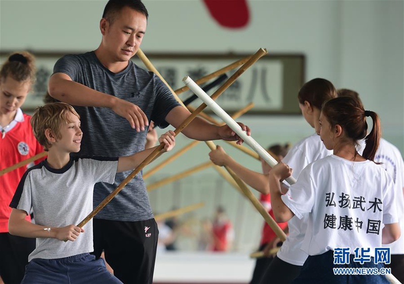 Ausl?nder lernen in China chinesischen Kampfsport