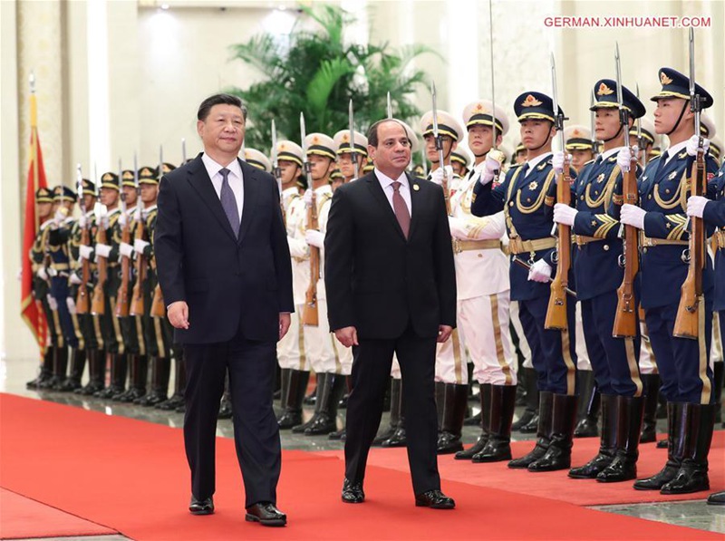 Xi Jinping führt Gespr?che mit Pr?sidenten von ?gypten