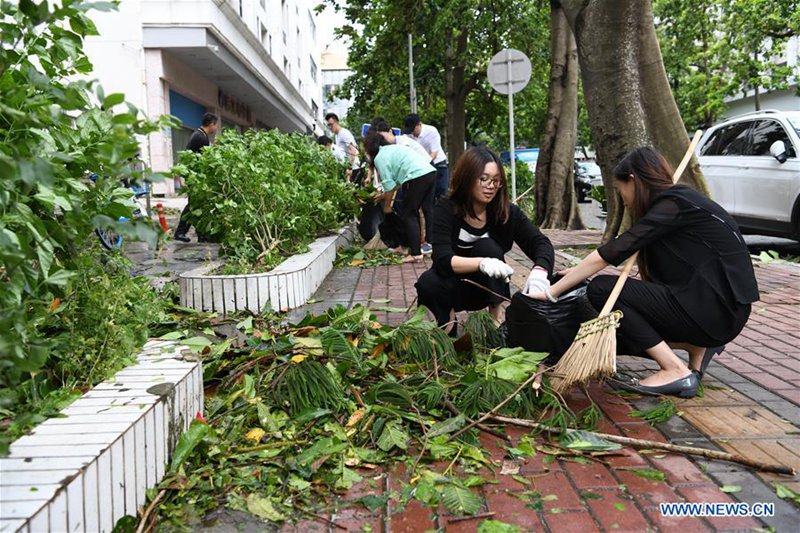 Katastrophenhilfe in Guangdong nach Taifun 
