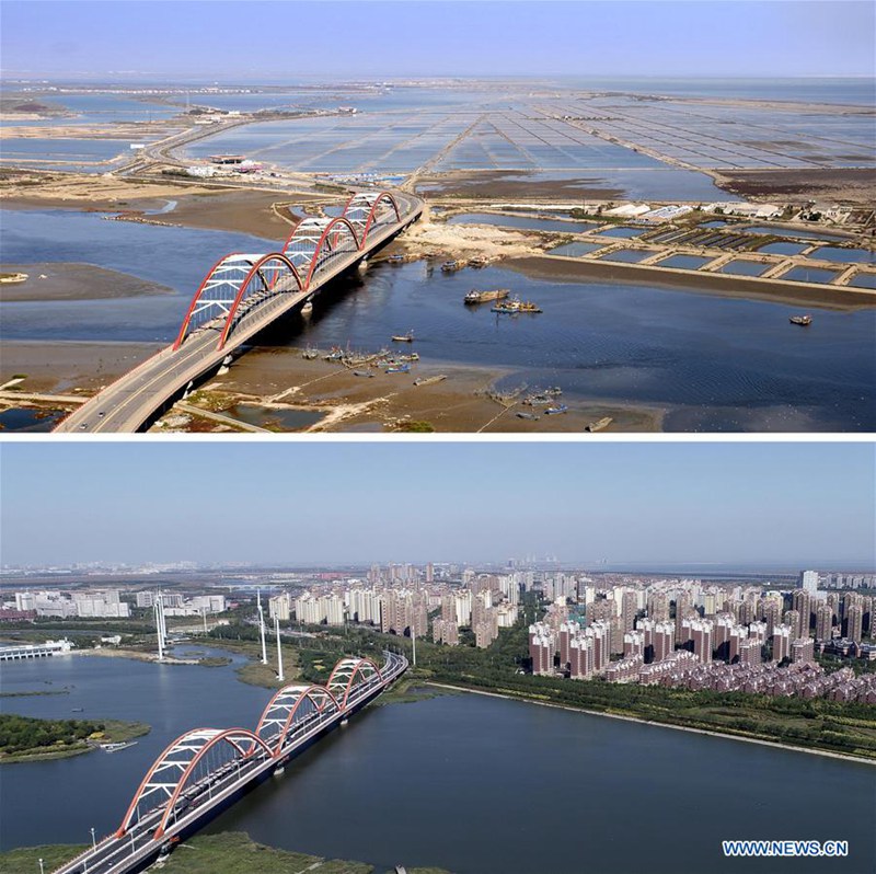Neues Erscheinungsbild der chinesisch-singapurischen ?ko-Stadt im Bezirk Binhai New Area in Tianjin
