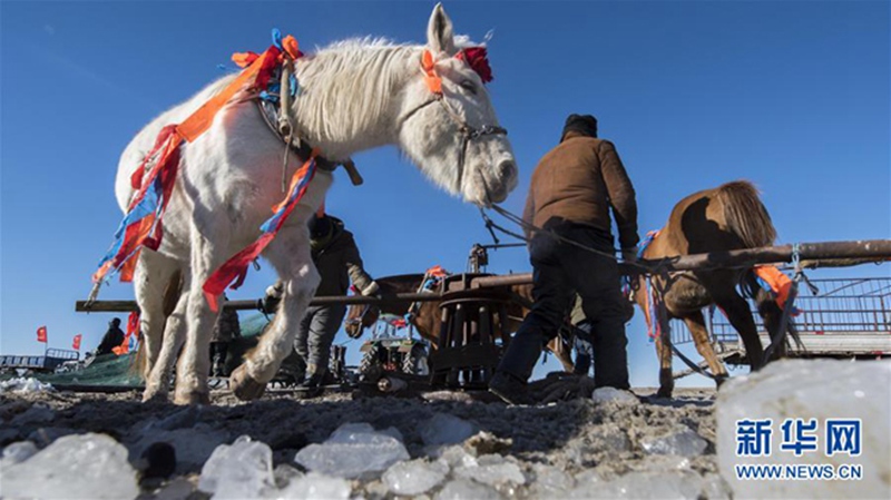 Winterfischen in der Inneren Mongolei