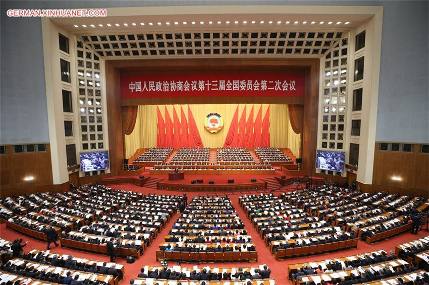 Chinas h?chstes politisches Beratungsgremium startet j?hrliche Sitzung