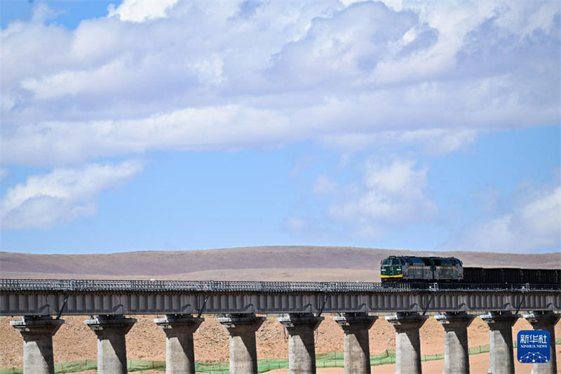Pr?chtig sch?ne Qinghai-Xizang-Eisenbahn