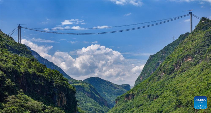 Huajiang-Grand-Canyon-Brücke soll h?chste Brücke der Welt werden