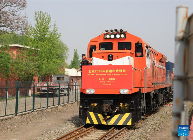 Erster China-Europa-Güterzug aus Beijing im Jahr 2025 auf dem Weg nach Moskau