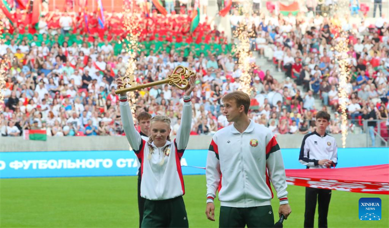 Mit chinesischer Unterstützung gebautes Fu?ballstadion in Minsk er?ffnet