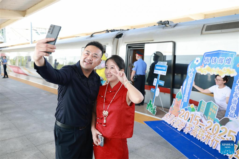 Chinas n?rdlichste Hochgeschwindigkeitsbahn feiert 10-j?hriges Jubil?um