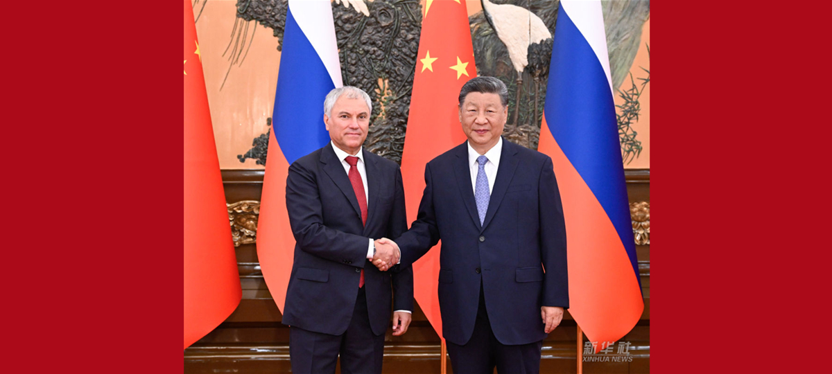 Xi Jinping trifft Vorsitzenden von russischer Staatsduma