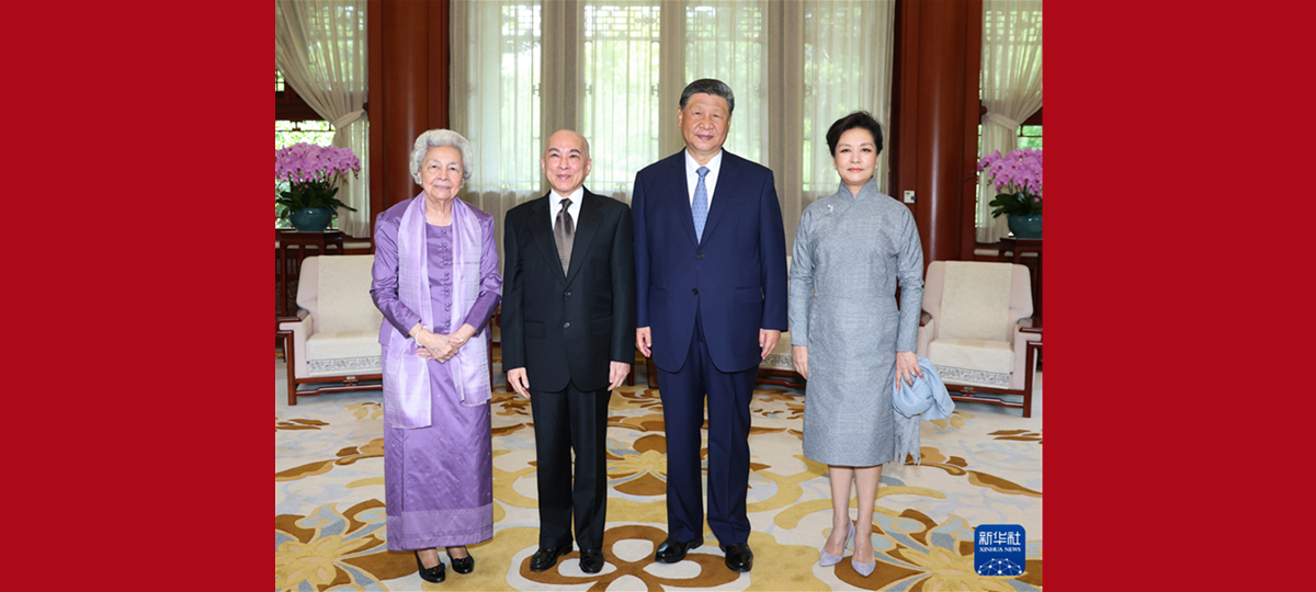 Xi Jinping trifft Kambodschas K?nig und K?niginmutter