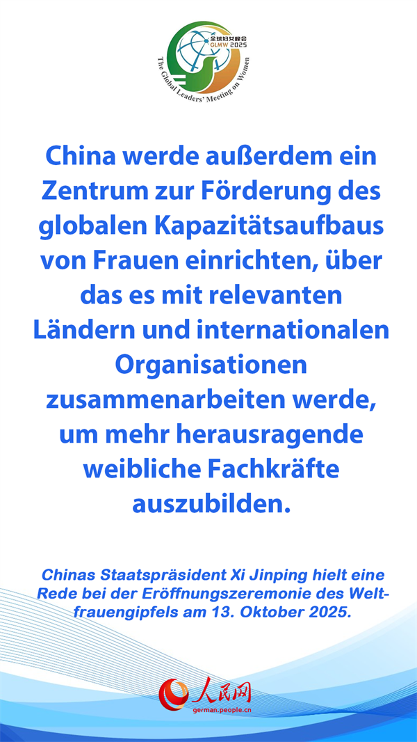 Poster: Xi Jinping h?lt eine Rede auf dem Weltfrauengipfel in Beijing