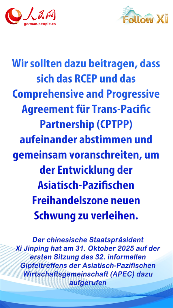 Poster: Gemeinsam eine offene, inklusive und für alle vorteilhafte asiatisch-pazifische Wirtschaft aufbauen